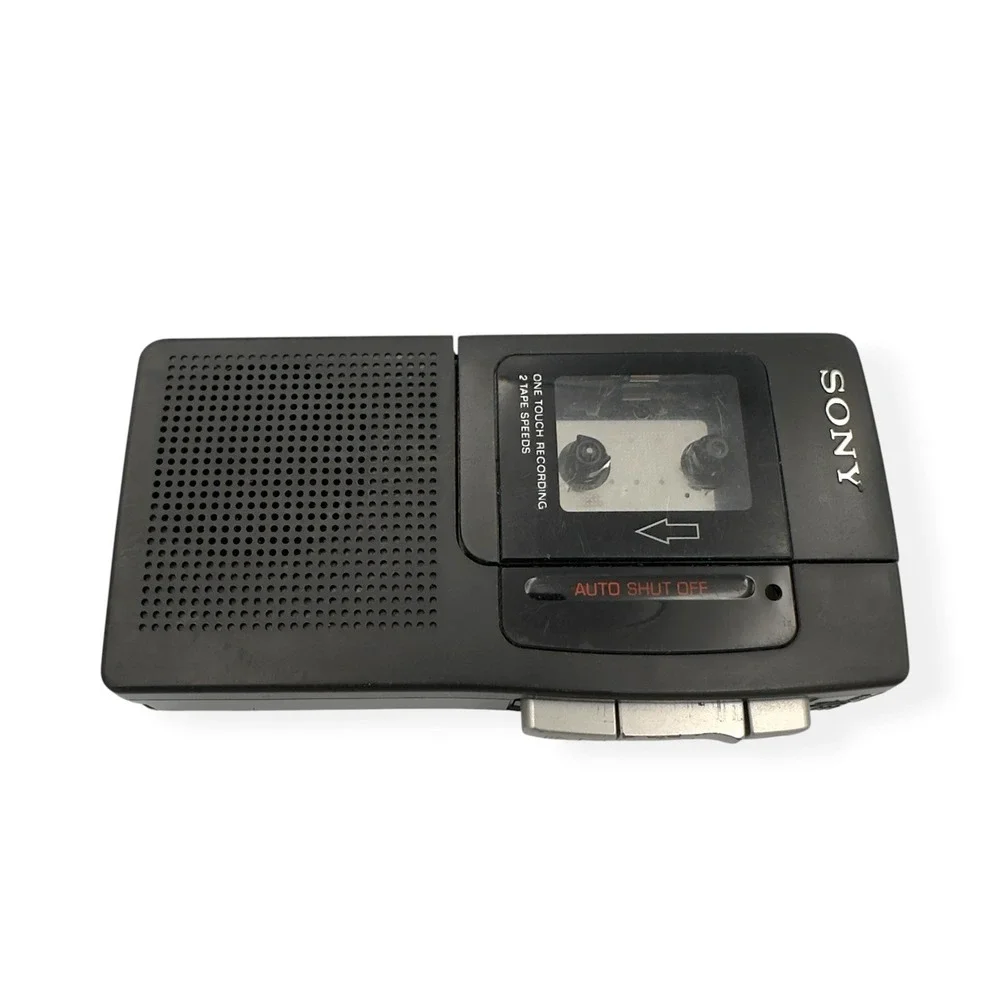 Sony M-330 MicroCassette Recorder Two Speed One Touch Recording For Parts/Repair